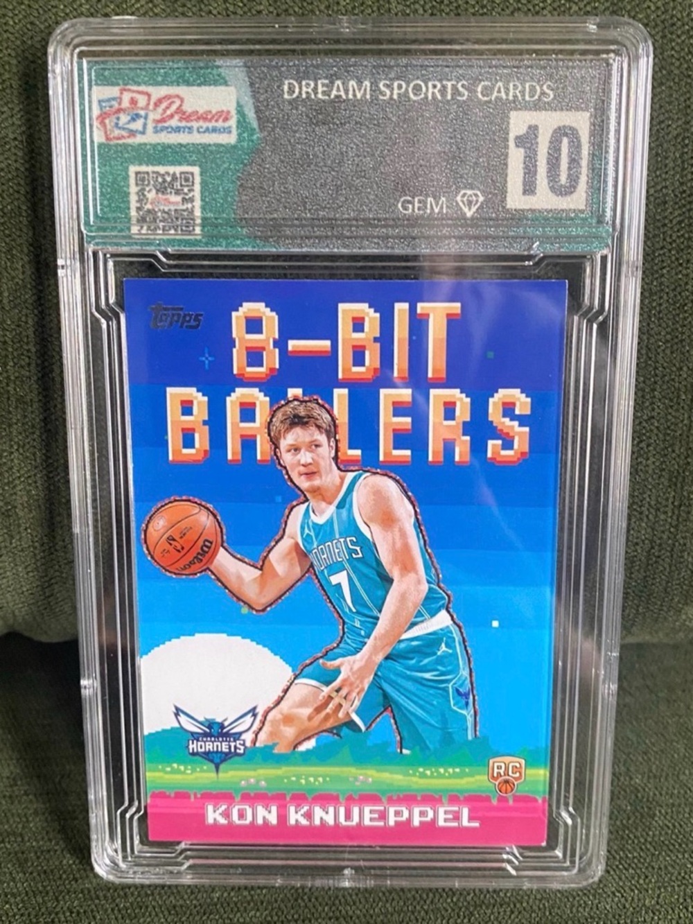 2025 Topps Flagship Kon Knueppel 8-bit Ballers Dream Sports cards 10!! Hornets
